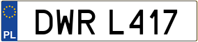 Trailer License Plate